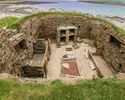 Skara Brae is a group of eight houses.